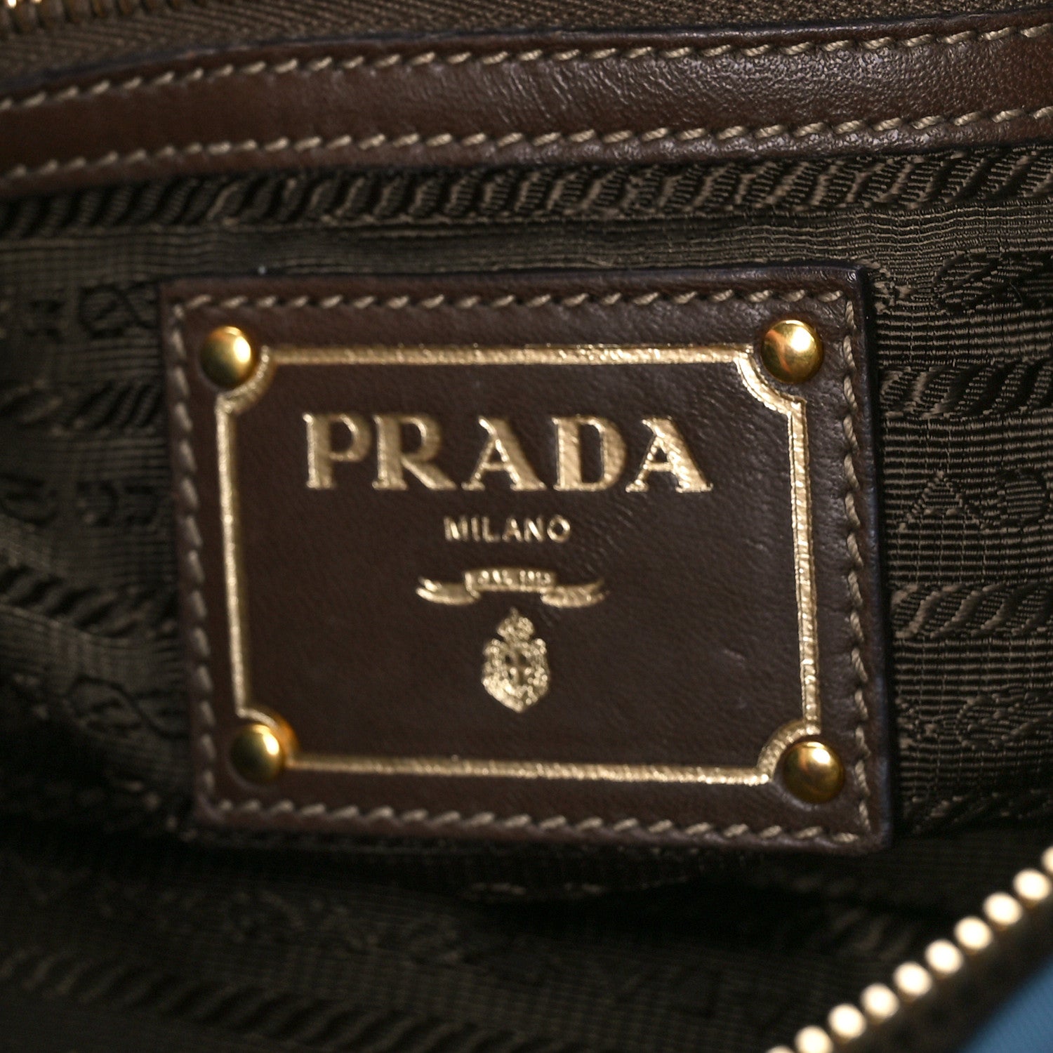 Prada Tessuto Nylon Gaufre Shopping Satchel Bleuette 6 of 10