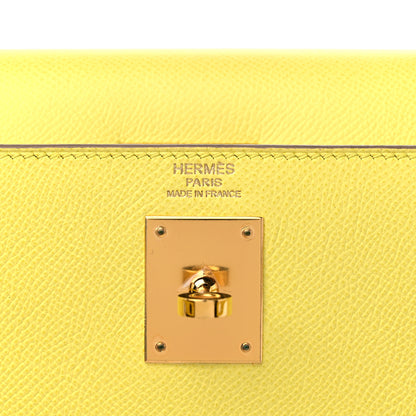 Hermes Epsom Kelly Sellier 32 Soufre 6 of 9
