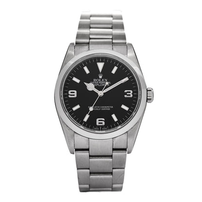 Rolex Stainless Steel 36mm Oyster Perpetual Explorer Watch Black 114270 1 of 4