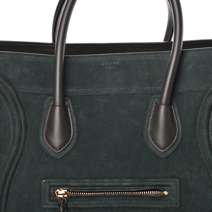 Celine Nubuck Medium Phantom Luggage Bottle Green 9 of 13