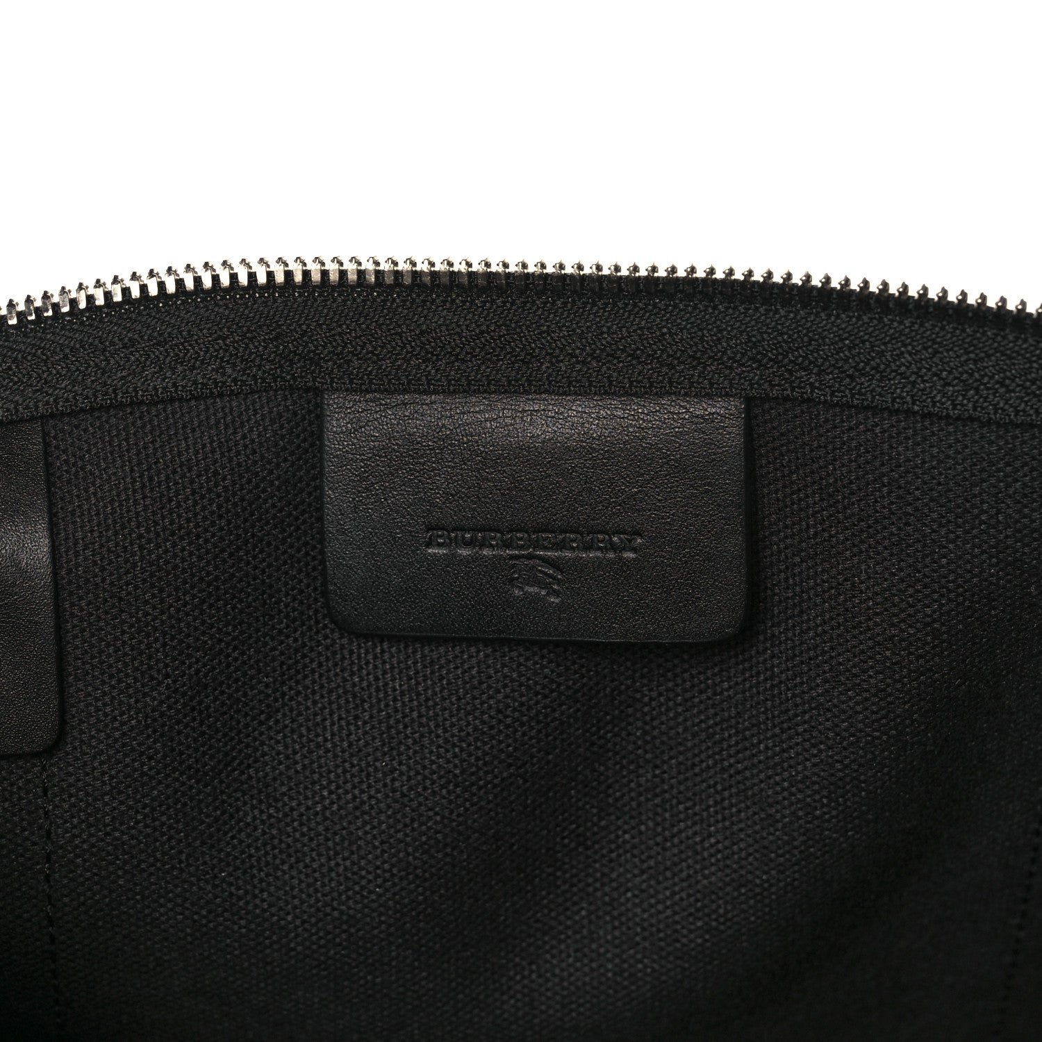 Burberry Nylon Smoked Check Duffle Bag Black 4 of 14