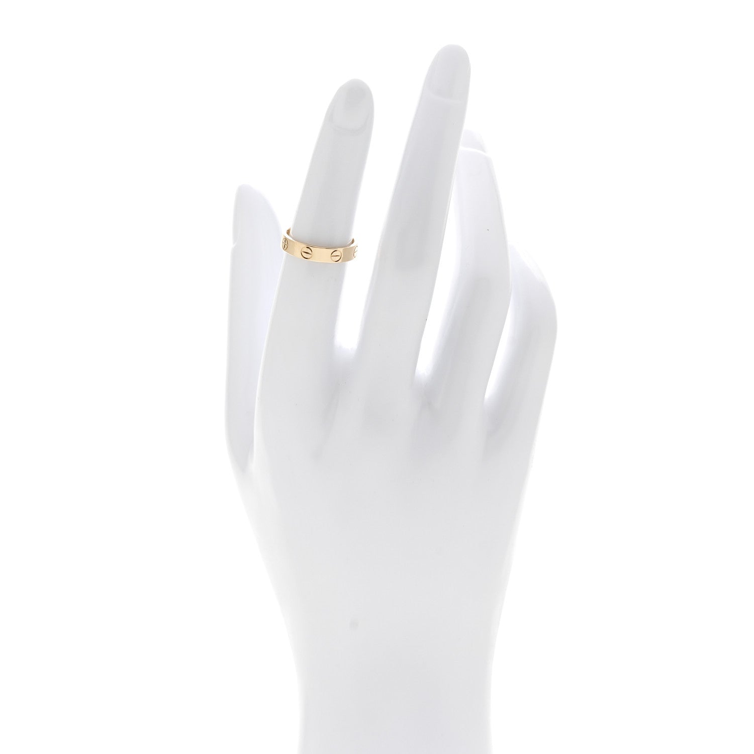 Cartier 18K Yellow Gold 3.5mm LOVE Wedding Band Ring 49 4.75 2 of 5