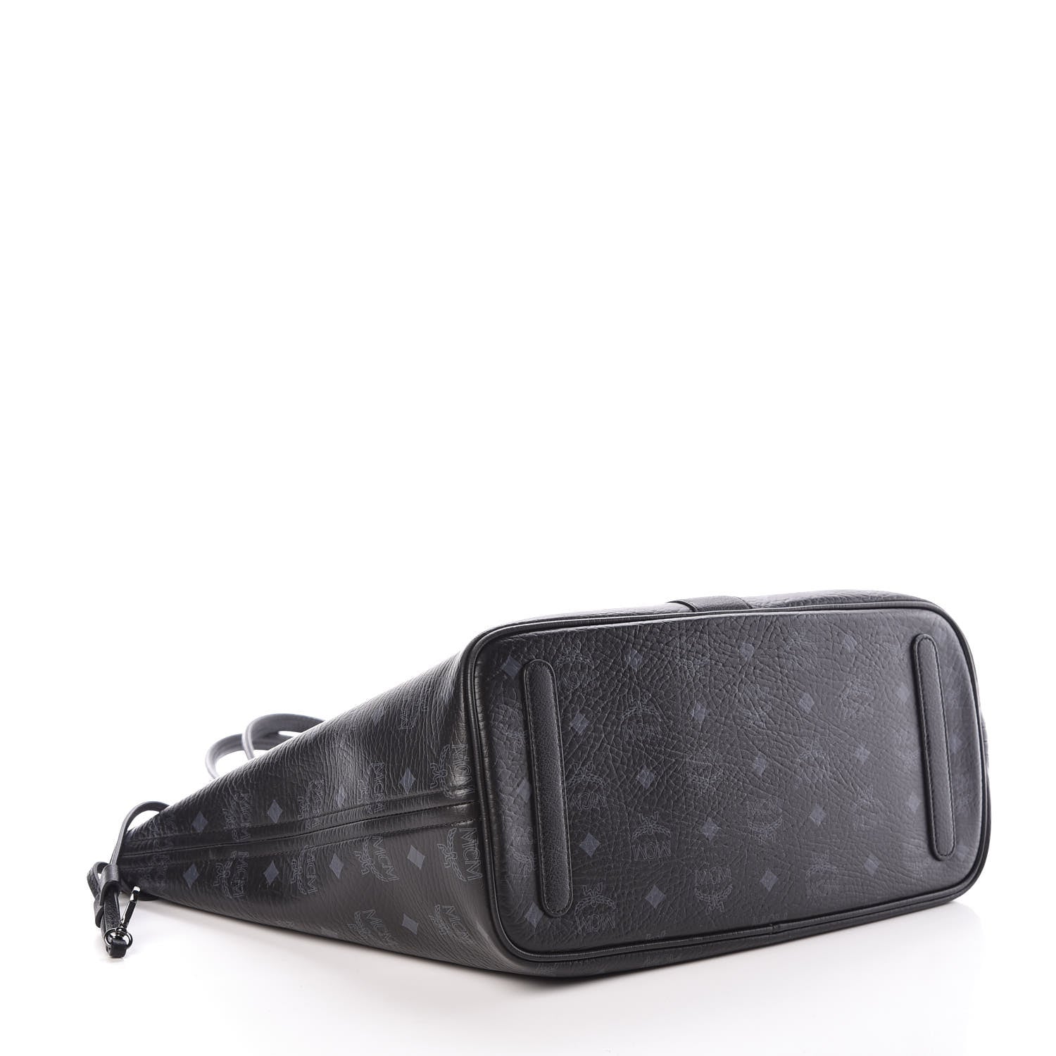 MCM Visetos Medium Liz Reversible Shopper Tote Black 6 of 13