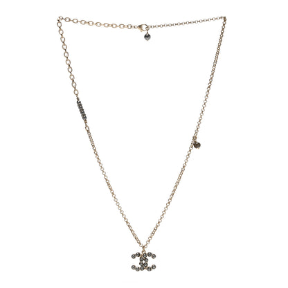 Chanel Ruthenium Pearl CC Pendant Necklace Grey 3 of 4
