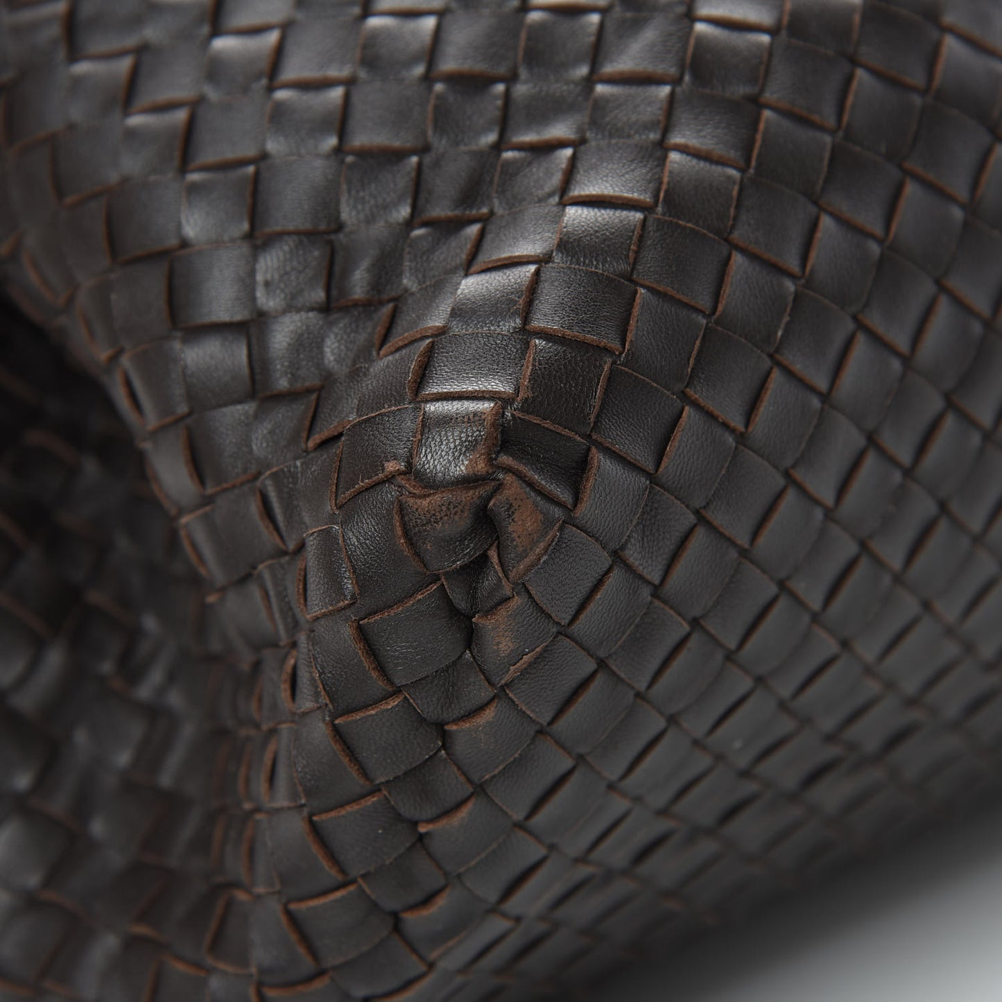 Nappa Intrecciato Large Classic Chain Strap Tote Ebano
