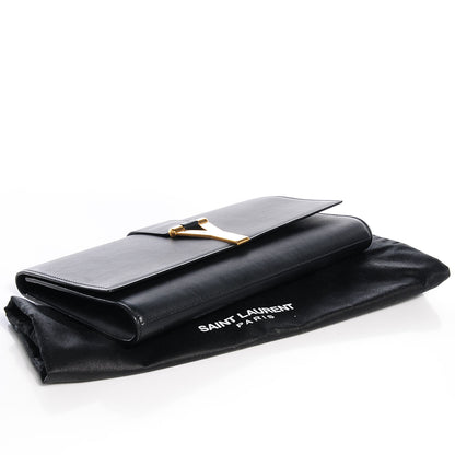 Saint Laurent Calfskin Classic Y Clutch Black 4 of 8