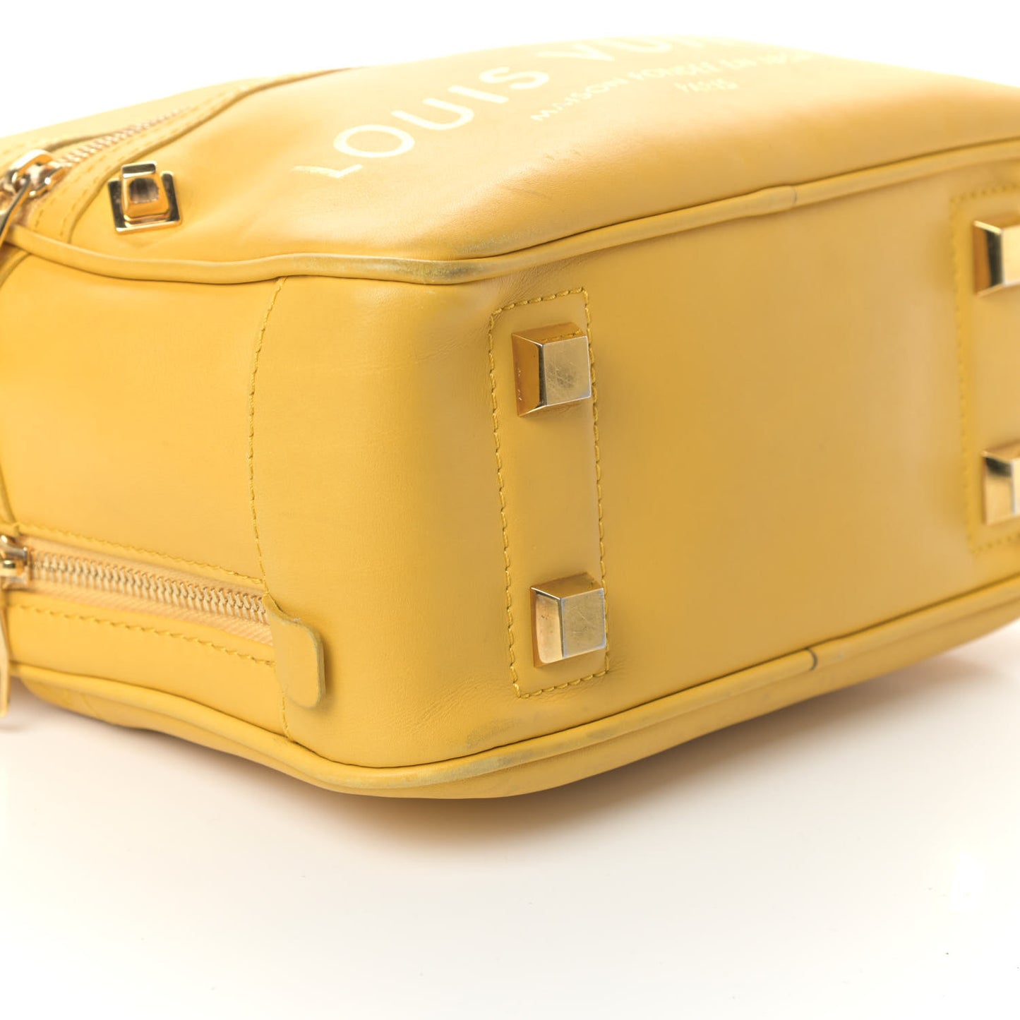 Supple Calfskin Paname Take Off Flight Bag Yellow
