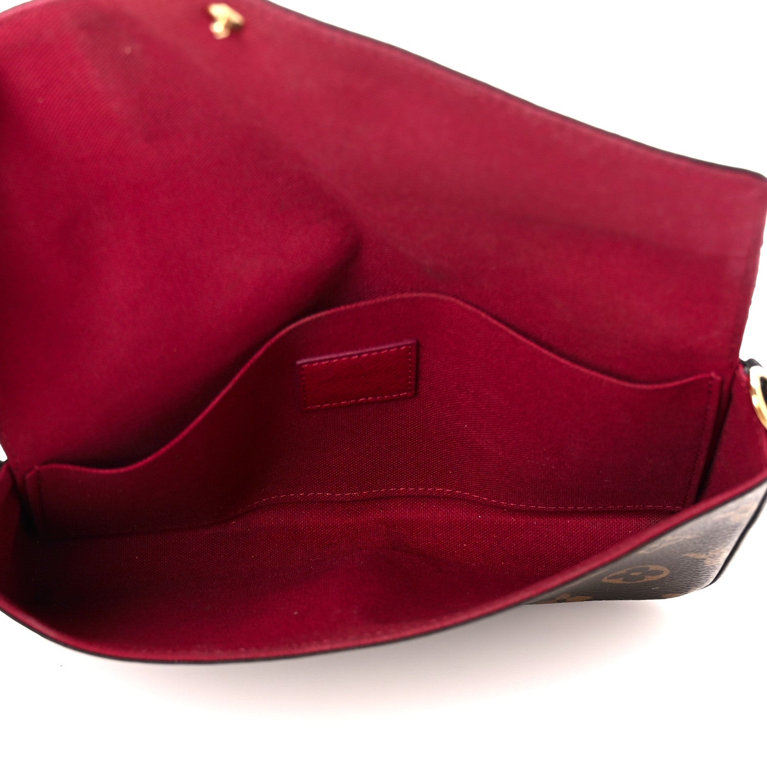 Louis Vuitton Monogram Pochette Felicie Chain Wallet Fuchsia 6 of 16