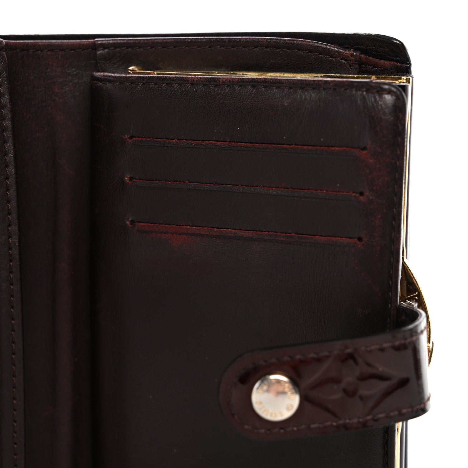 Louis Vuitton Vernis French Purse Wallet Amarante 8 of 13