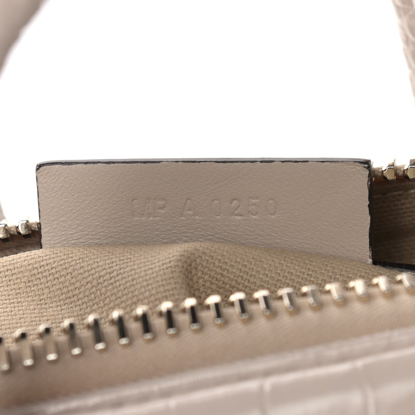 Calfskin Crocodile Embossed Mini Antigona Dune
