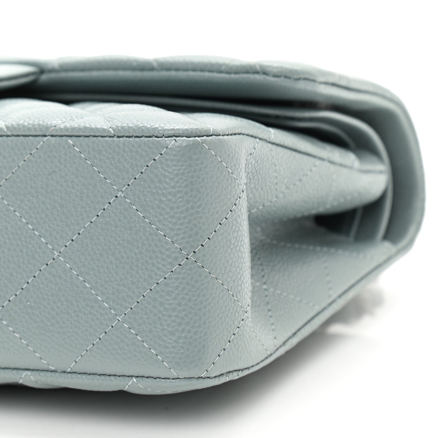 Chanel Caviar Quilted Small Double Flap Light Blue 9 of 11