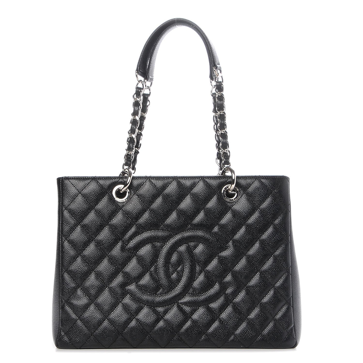 Chanel Caviar Quilted Grand Shopping Tote GST Black 1 of 7