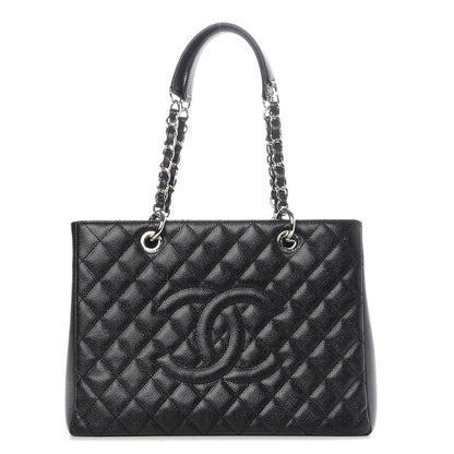 Chanel Caviar Quilted Grand Shopping Tote GST Black 1 of 7