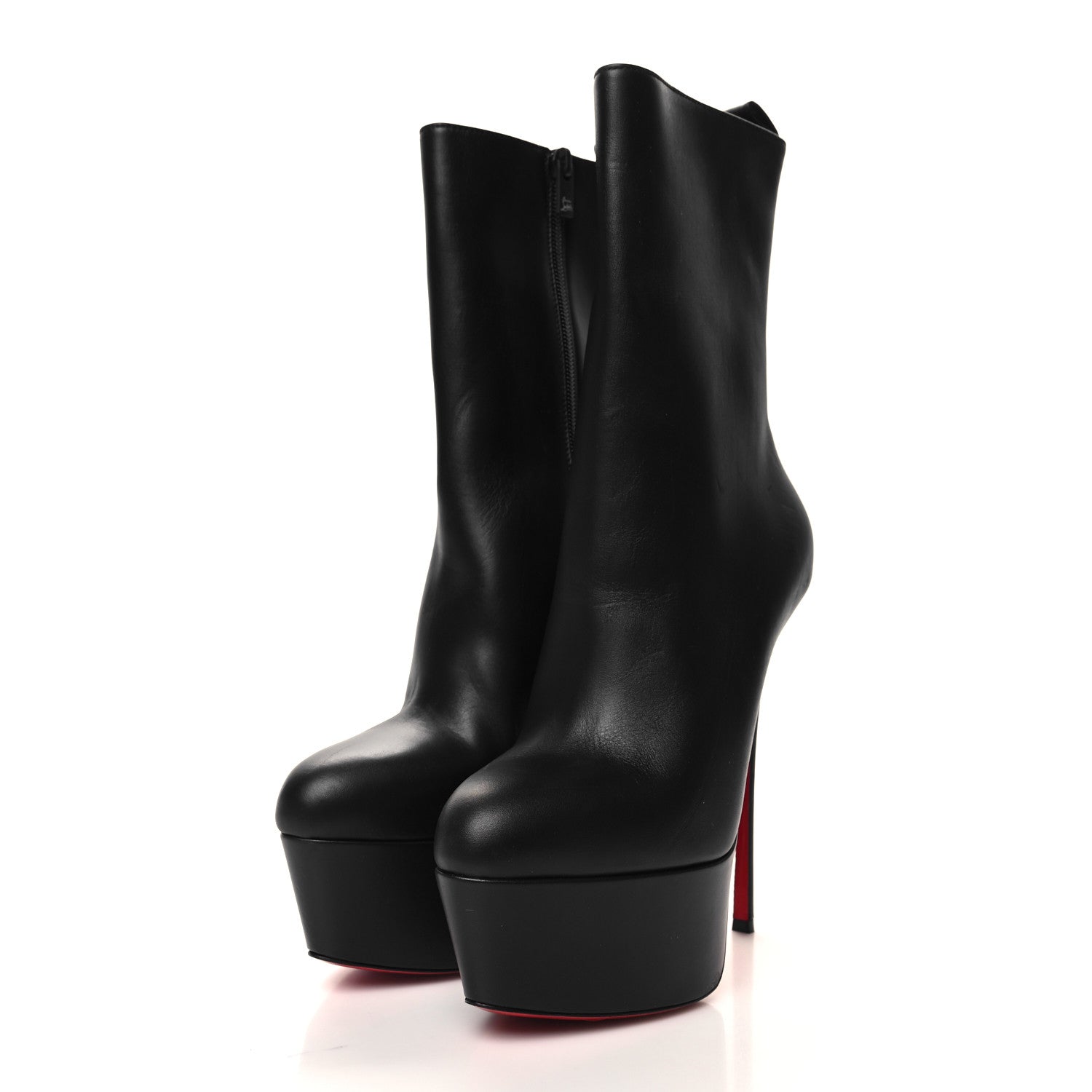 Christian Louboutin Calfskin Dolly Alta Booty 160 Ankle Boots 39.5 Black 3 of 10