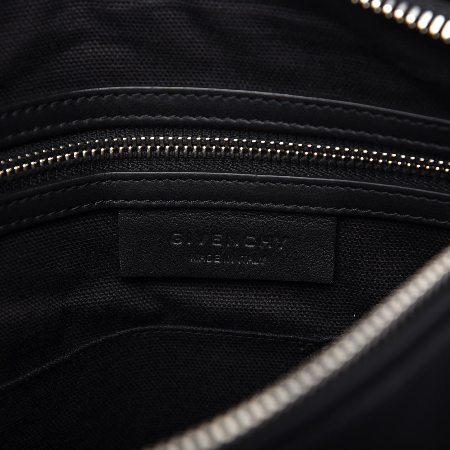 Calfskin Cross Embellished Pandora Backpack Black
