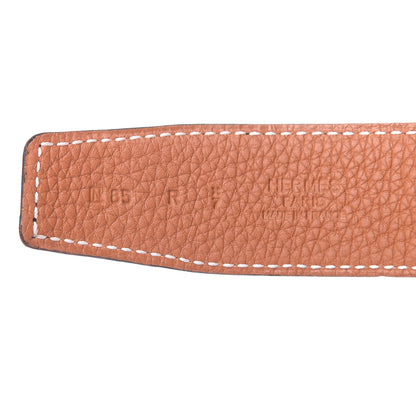 Hermes Box Togo 32mm H Belt 85 Black Gold 5 of 6
