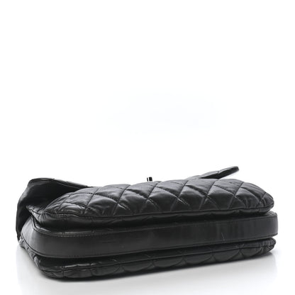 Chanel Lambskin Quilted Chanel 3 Maxi Flap Bag Black 3 of 10