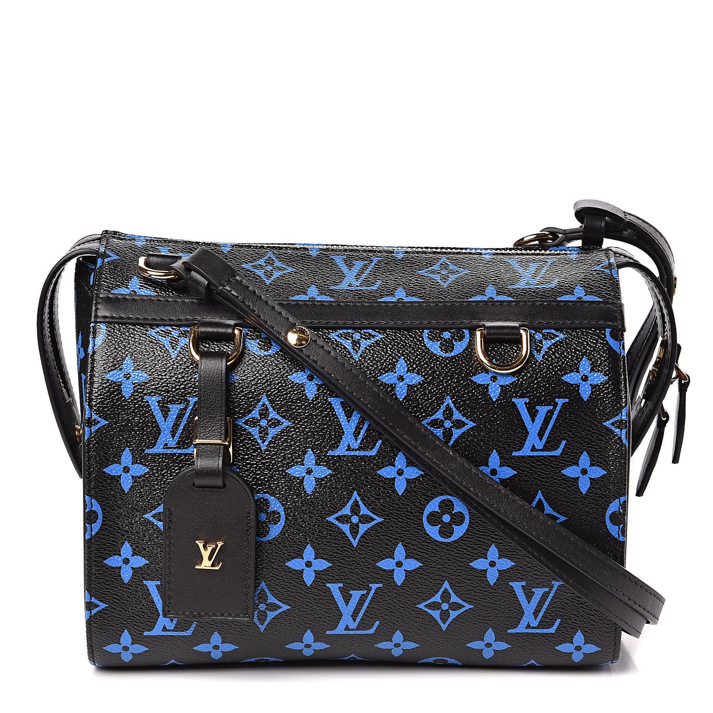 Colored Monogram Speedy Amazon PM Blue Black