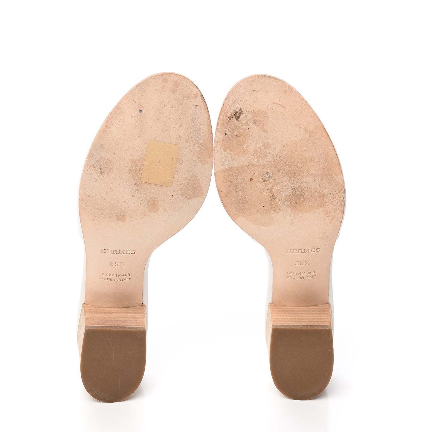 Calfskin Mona Sandals 39.5 White
