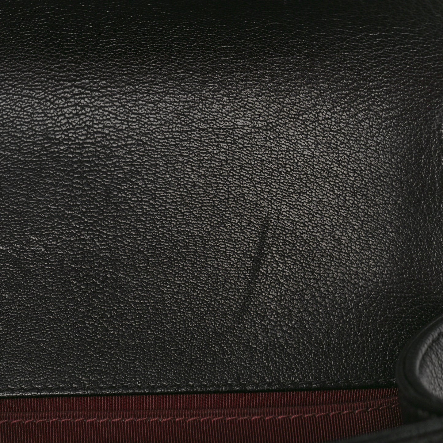 Goatskin Quilted Patent Small Duo Boy Flap Black