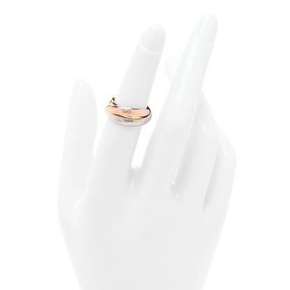 Cartier 18K Pink Yellow White Gold Classic Trinity Ring 50 5.25 2 of 5