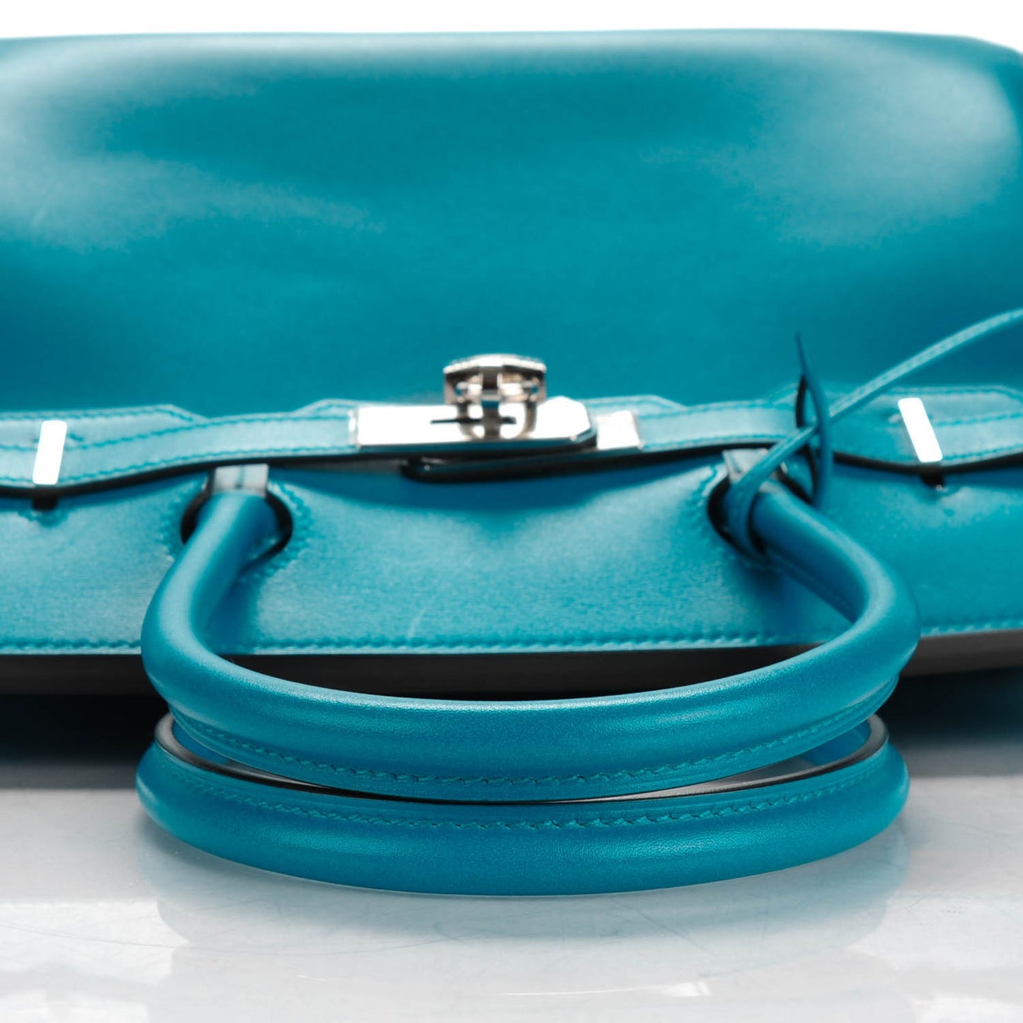 Tadelakt Birkin 30 Bleu Izmir