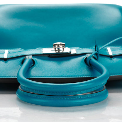 Hermes Tadelakt Birkin 30 Bleu Izmir 18 of 25