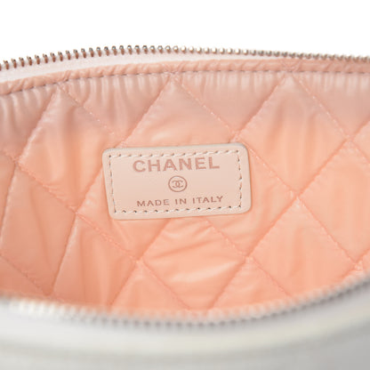 Chanel Canvas Medium Coco Cuba Cosmetic Case Yellow Turquoise 8 of 11