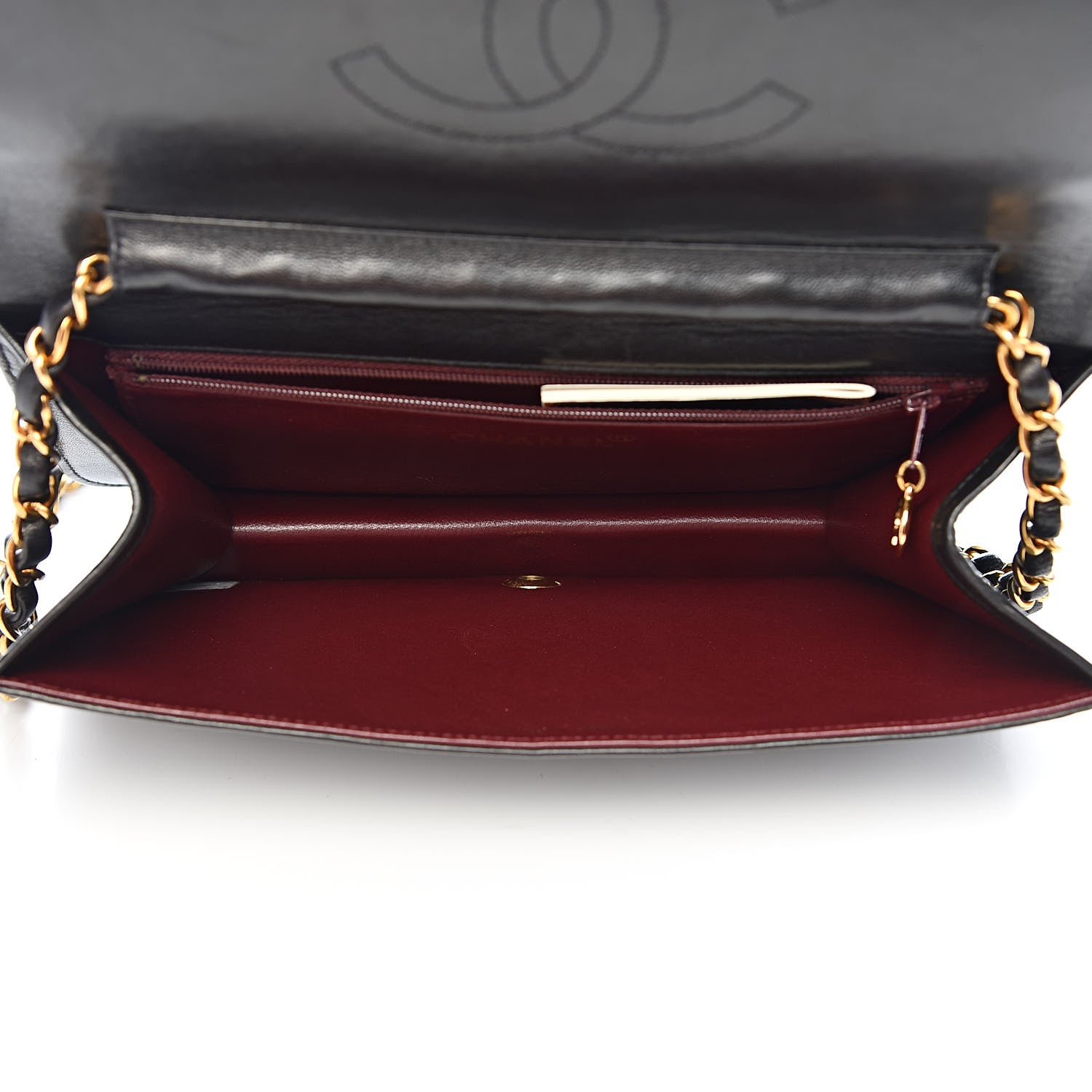 Chanel Lambskin Quilted Small Single Flap Bag Black 5 of 14