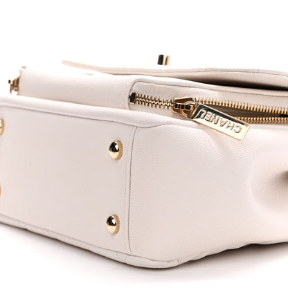 Chanel Caviar Quilted Medium Business Affinity Flap White 11 of 13