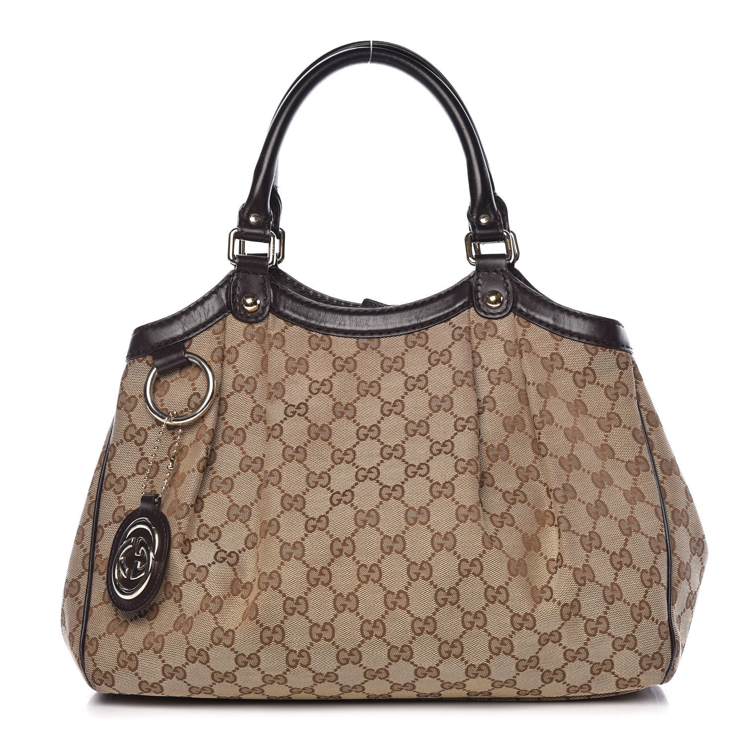 Gucci Monogram Medium Sukey Tote Dark Brown 1 of 13