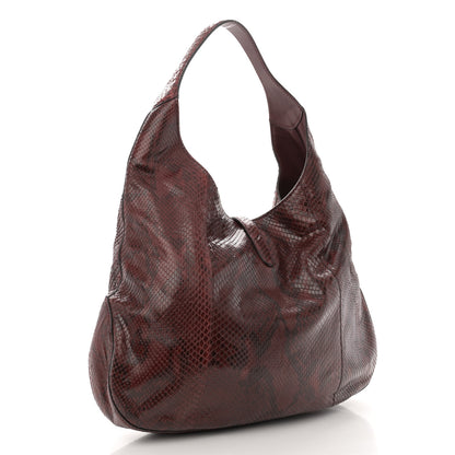 Gucci Snakeskin Large Jackie Shoulder Bag Red 4 of 15