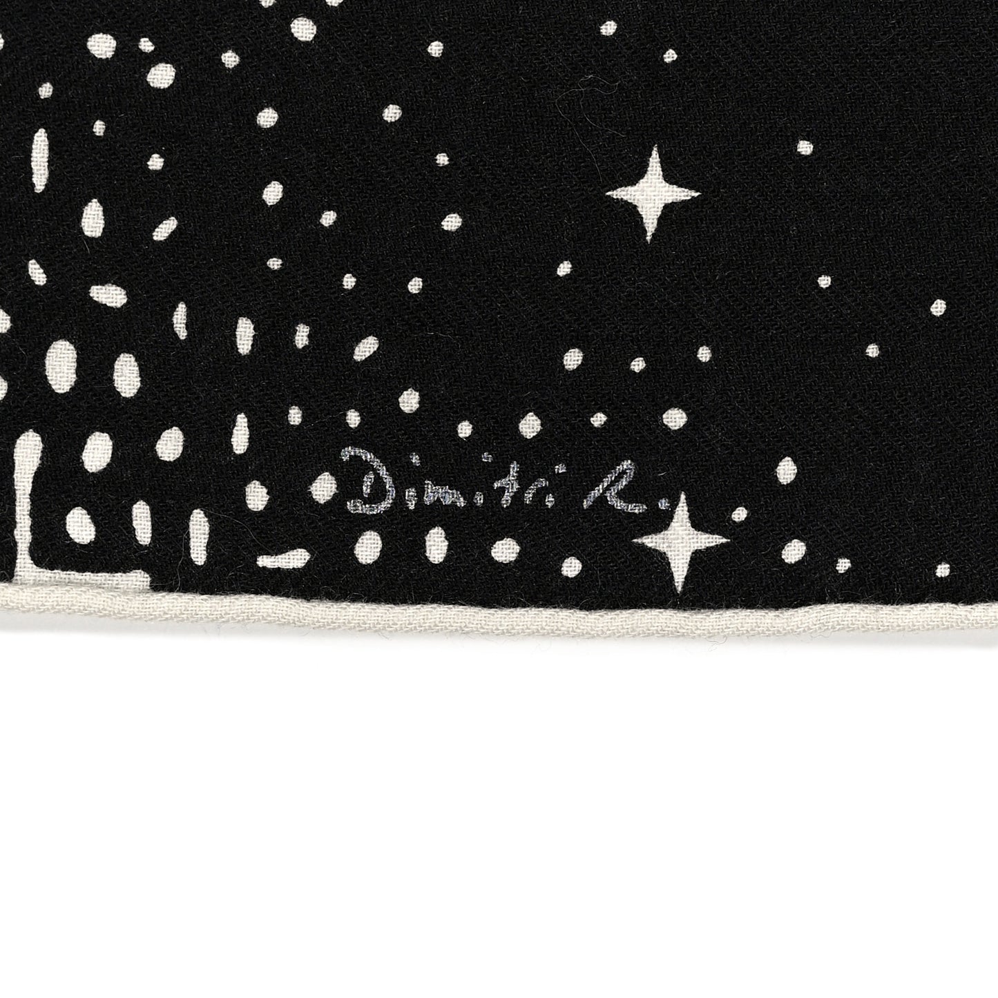 Silk Cashmere Clair De Lune Shawl 140 Black White