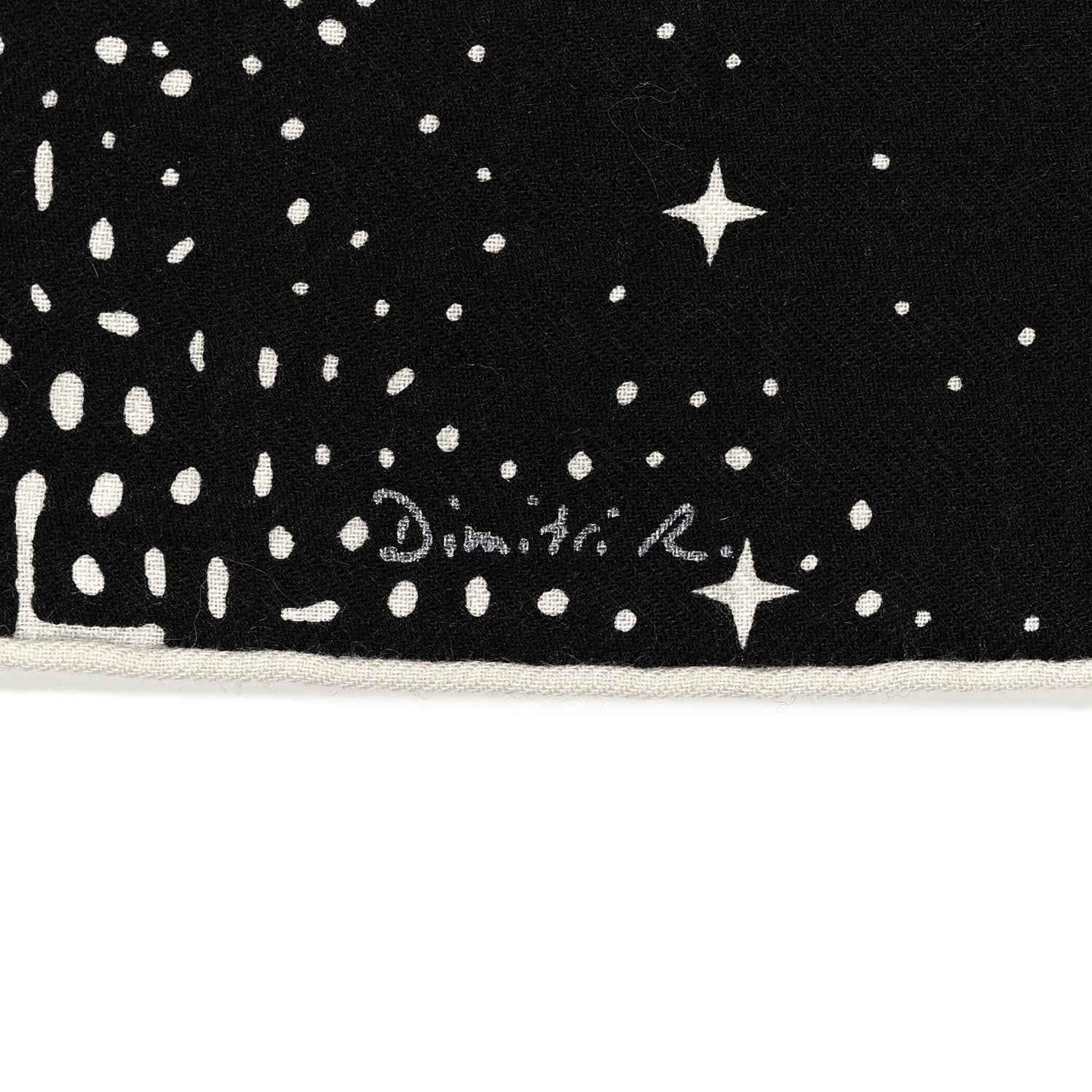 Hermes Silk Cashmere Clair De Lune Shawl 140 Black White 6 of 6