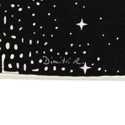 Hermes Silk Cashmere Clair De Lune Shawl 140 Black White 6 of 6