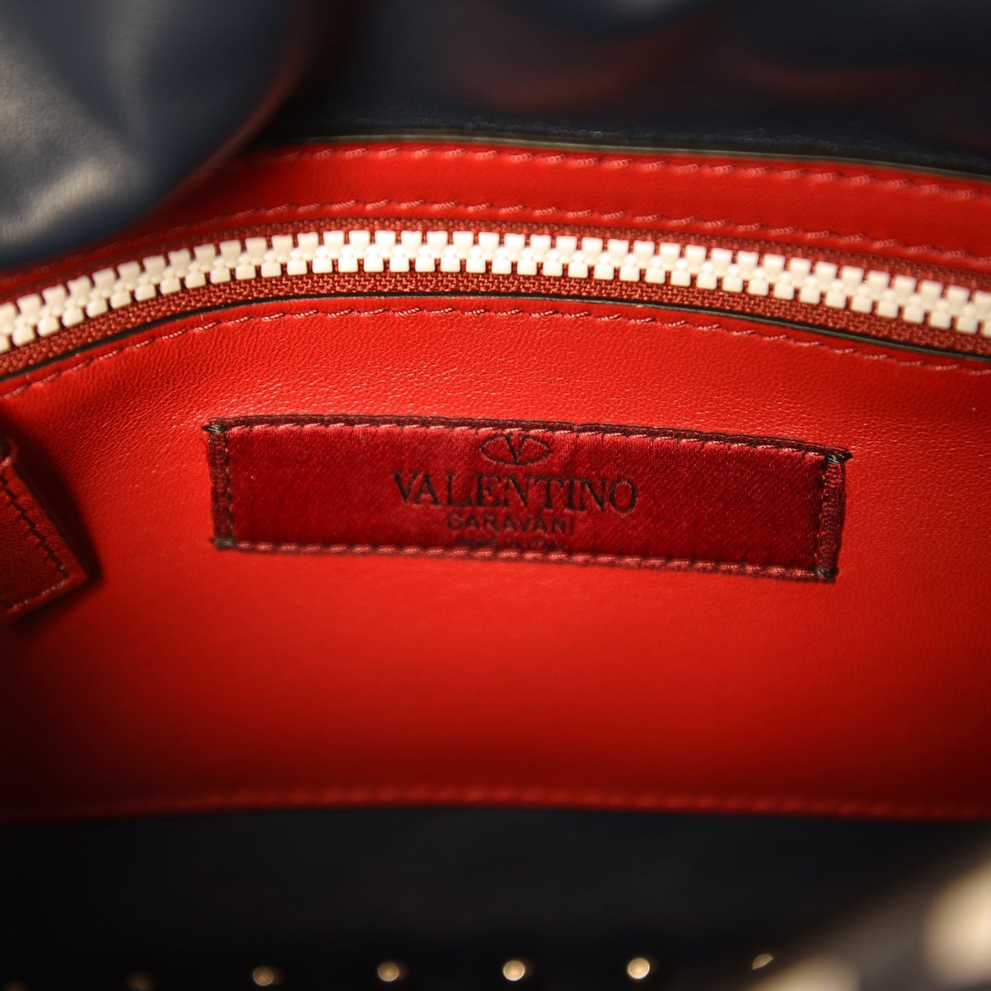 Nappa Medium Free Rockstud Spike Shoulder Bag Marine