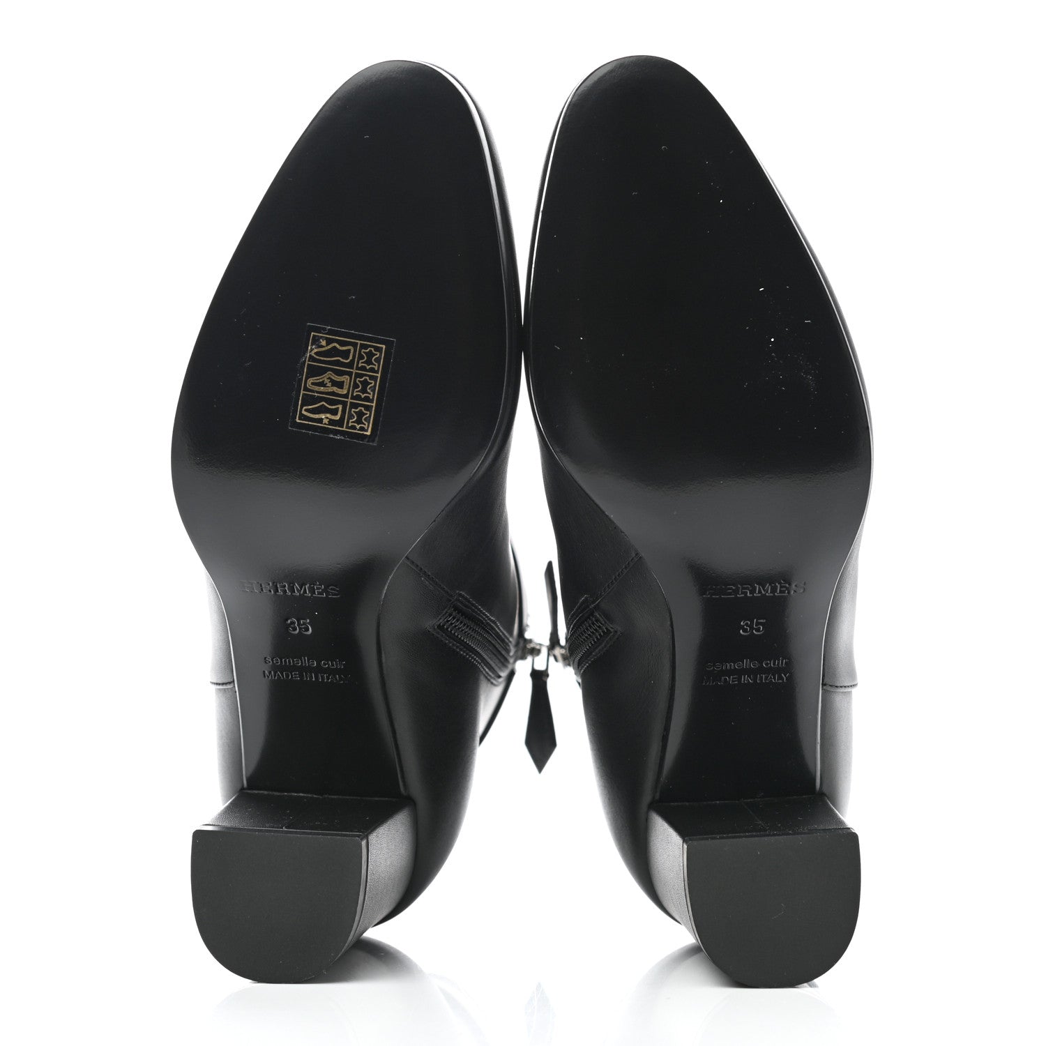 Hermes Calfskin Saint Germain Ankle Boots 35 Black 5 of 9