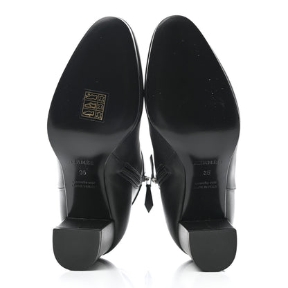 Hermes Calfskin Saint Germain Ankle Boots 35 Black 5 of 9