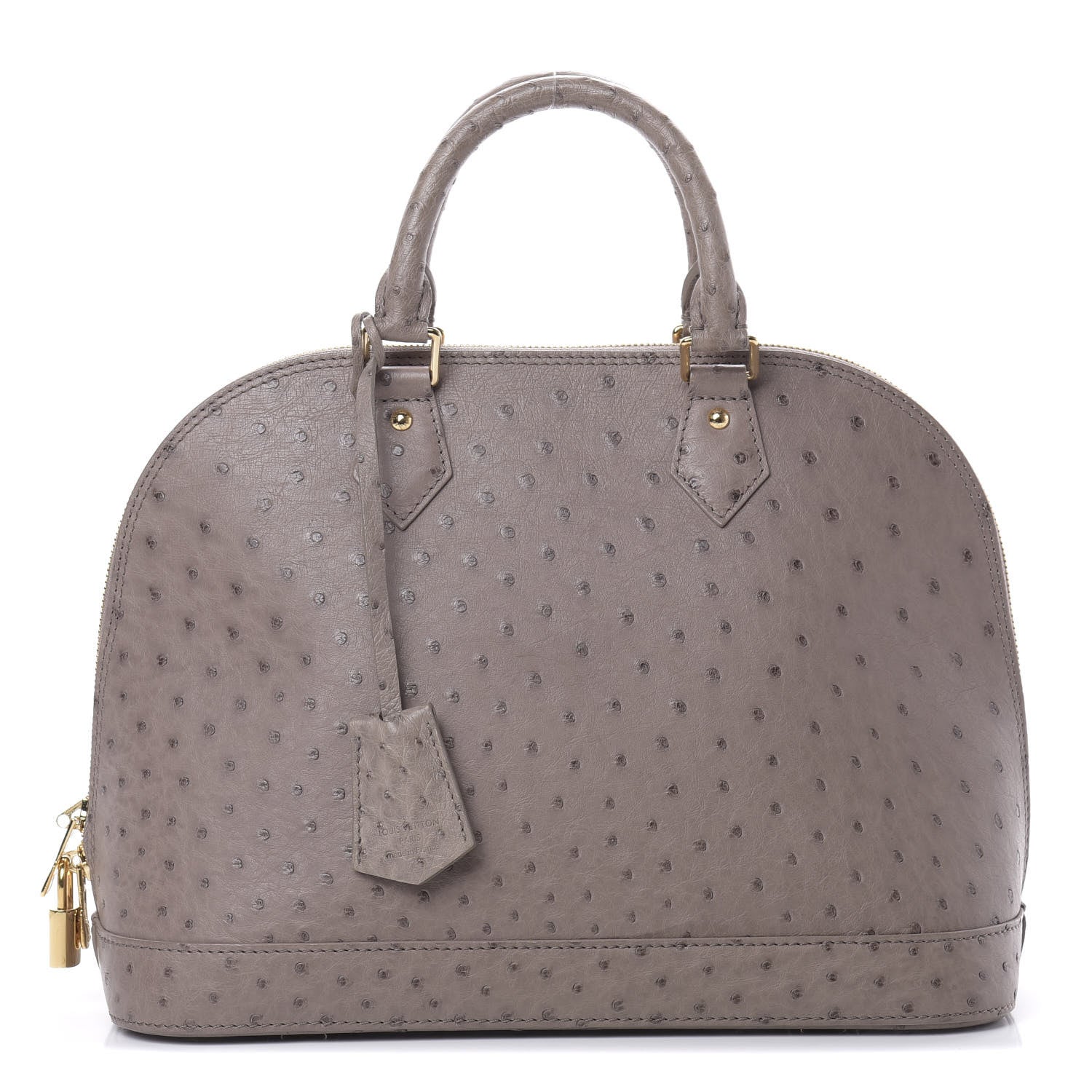Louis Vuitton Ostrich Alma PM Gris 1 of 11