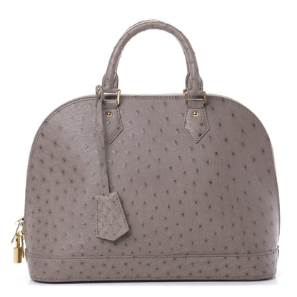 Louis Vuitton Ostrich Alma PM Gris 1 of 11