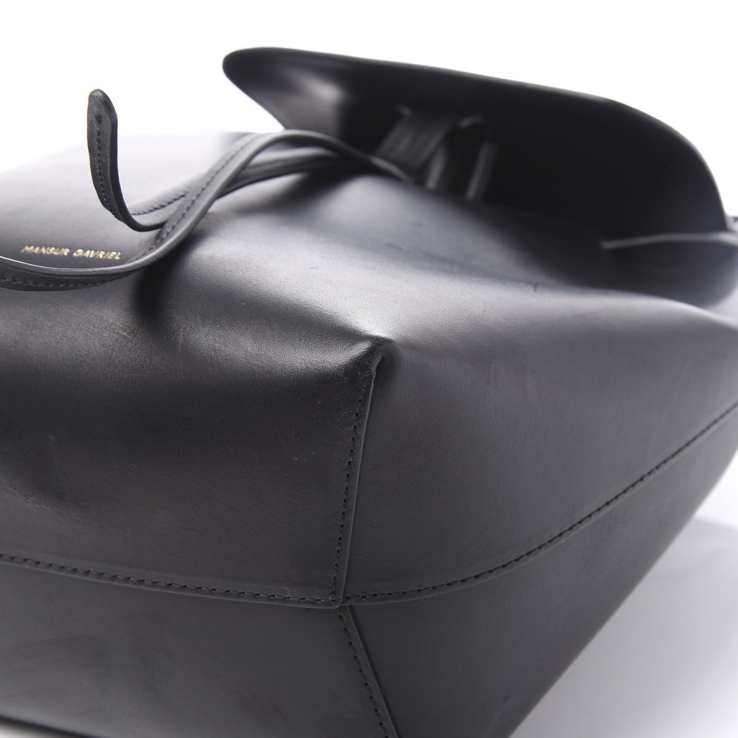 Calfskin Mini Backpack Bag Black Flamma