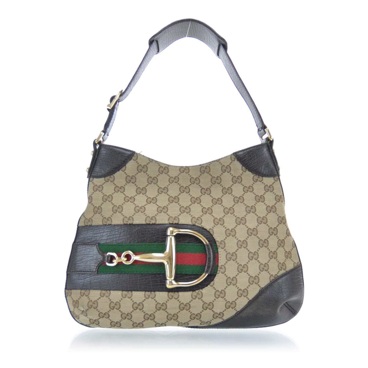 Gucci Monogram Hasler Shoulder Bag Ebony 1 of 10