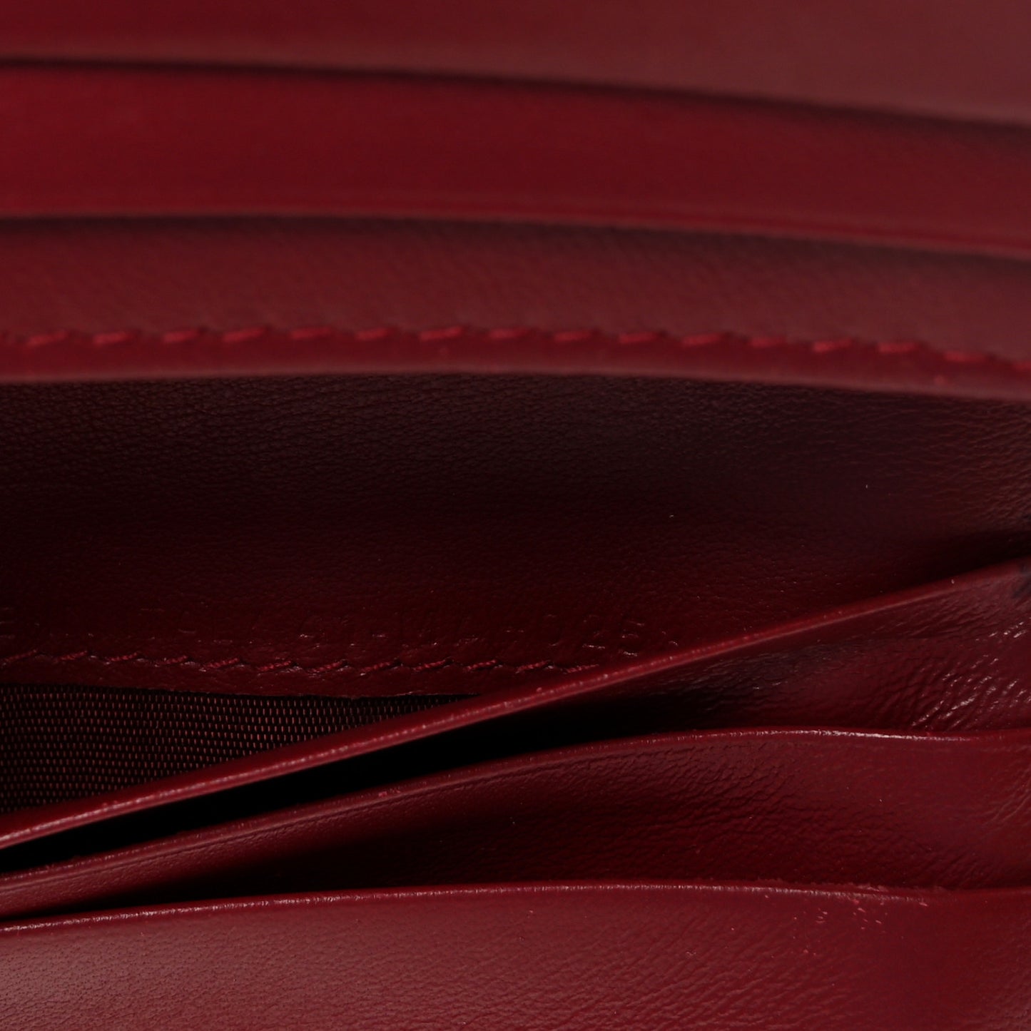 Patent Cannage Mini Lady Dior Wallet Cherry Red