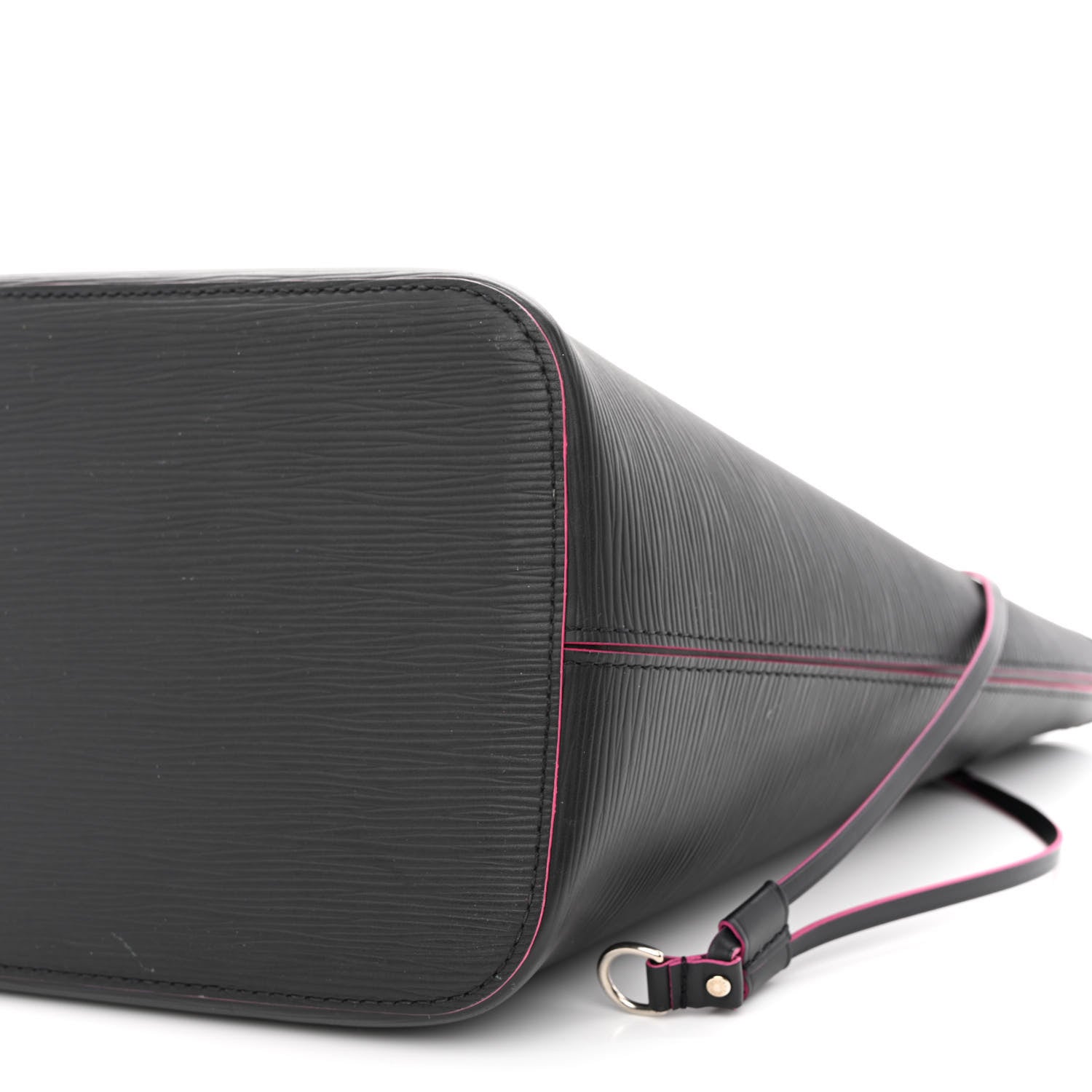 Louis Vuitton Epi Neverfull MM Black Hot Pink 12 of 13