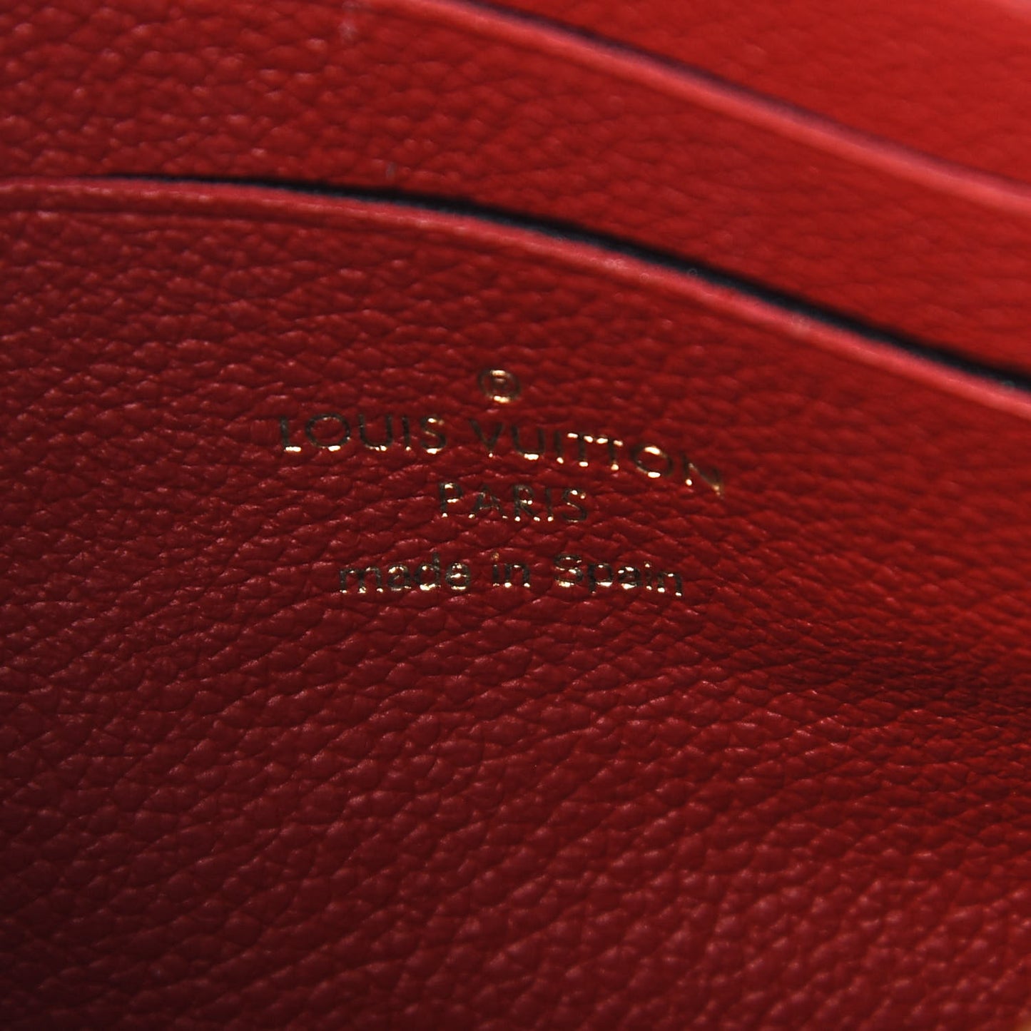 Empreinte Double Zip Pochette Marine Rouge