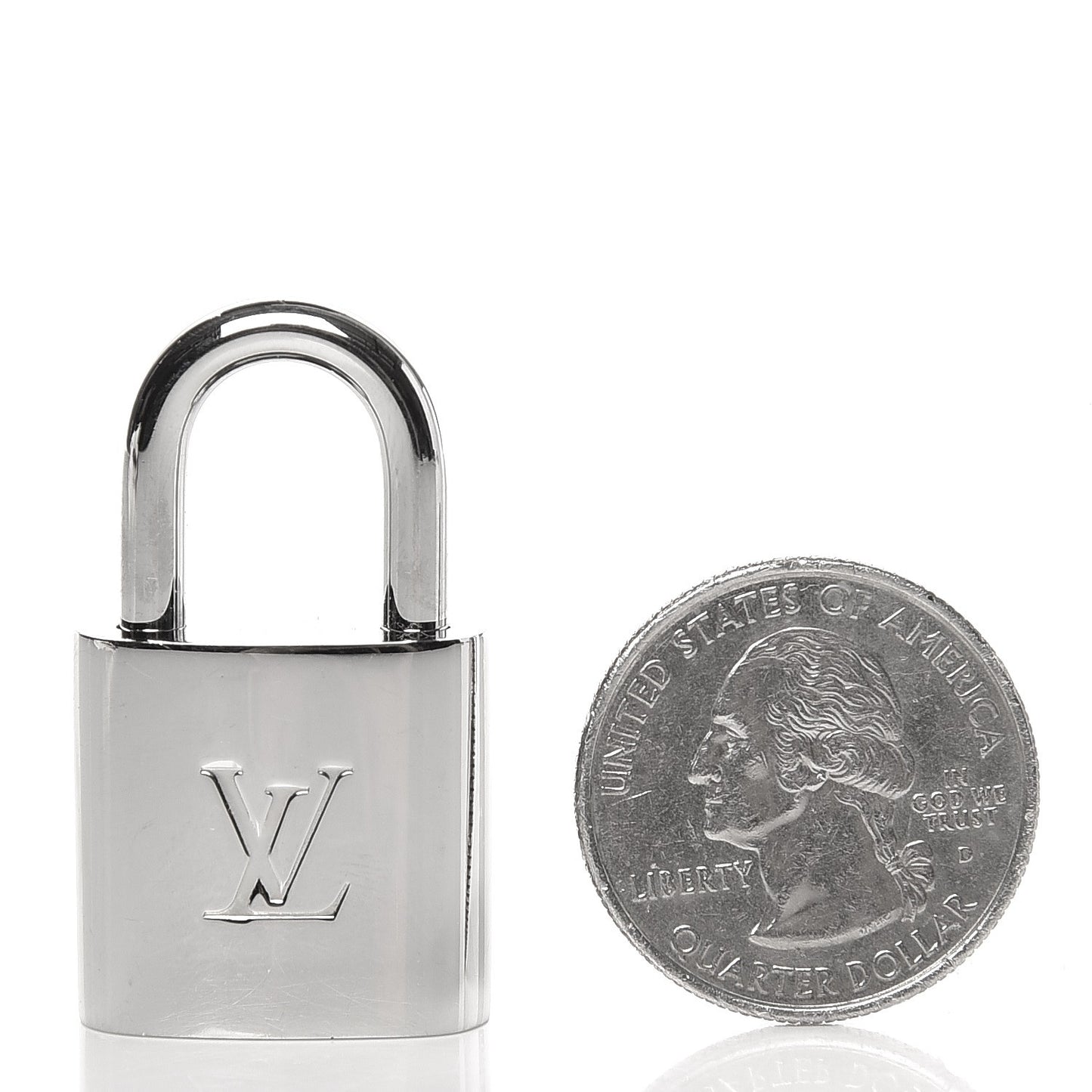 Polished Silver Lock and Key Set