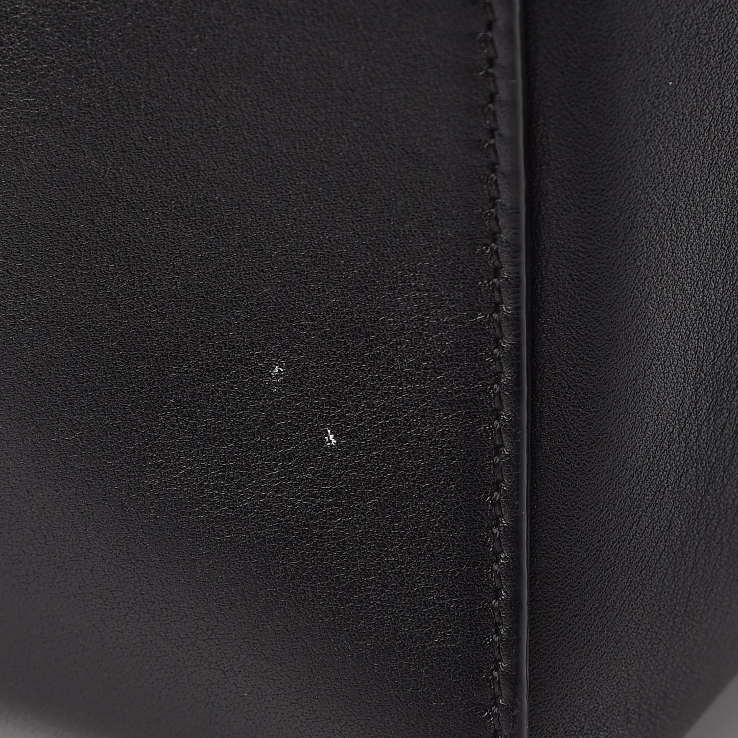 Smooth Calfskin Small Bi-Color Belt Bag Black Cream