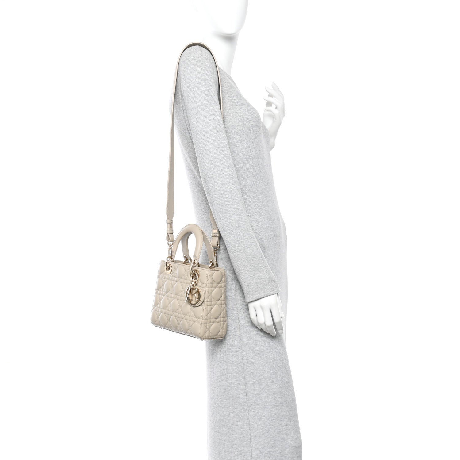 Christian Dior Lambskin Cannage Small My ABCDior Lady Dior
