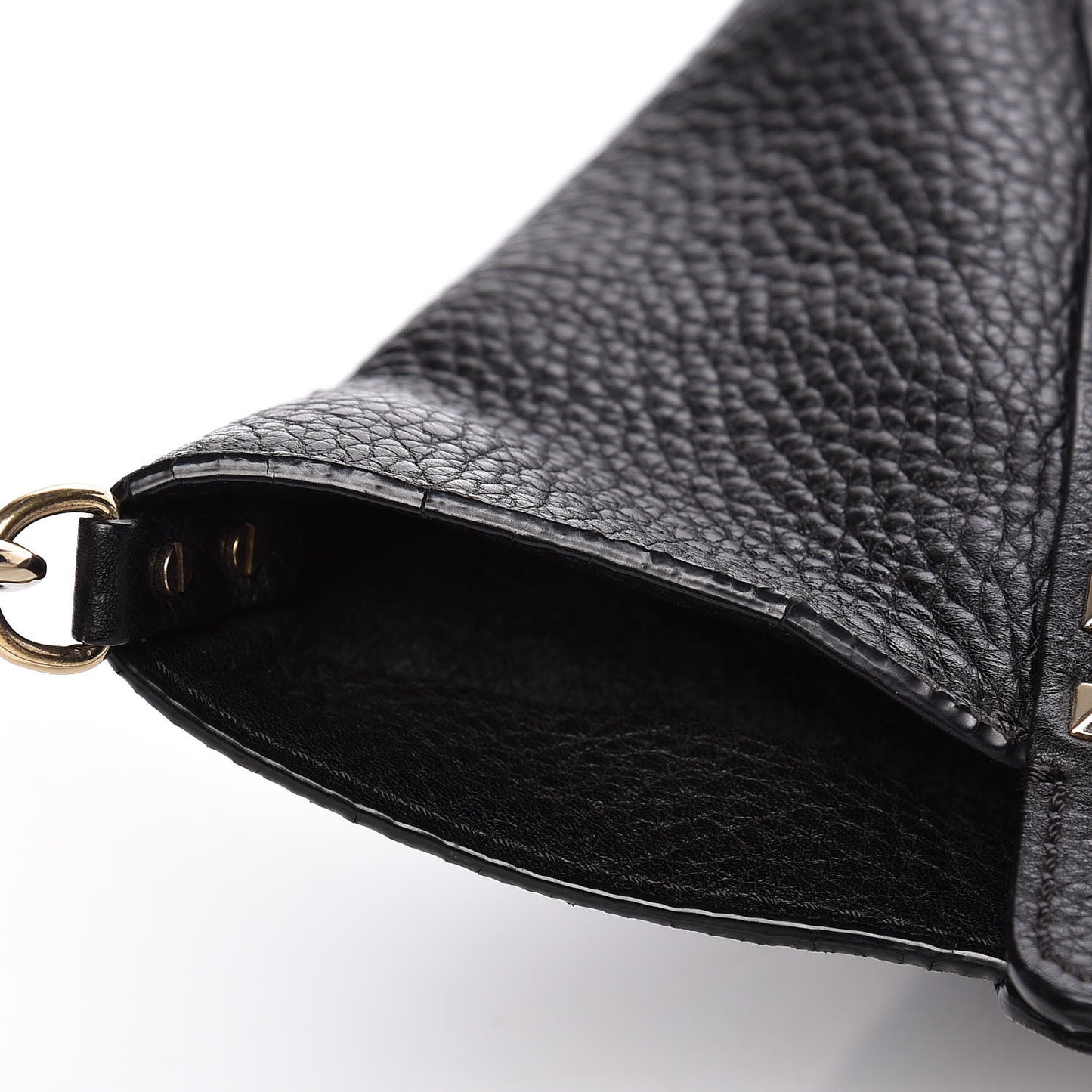 Alce Printed Calfskin Medium Rockstud Tote Black