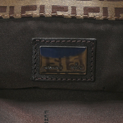 Fendi Zucchino Small Hobo Mogano Panna Testa 7 of 13